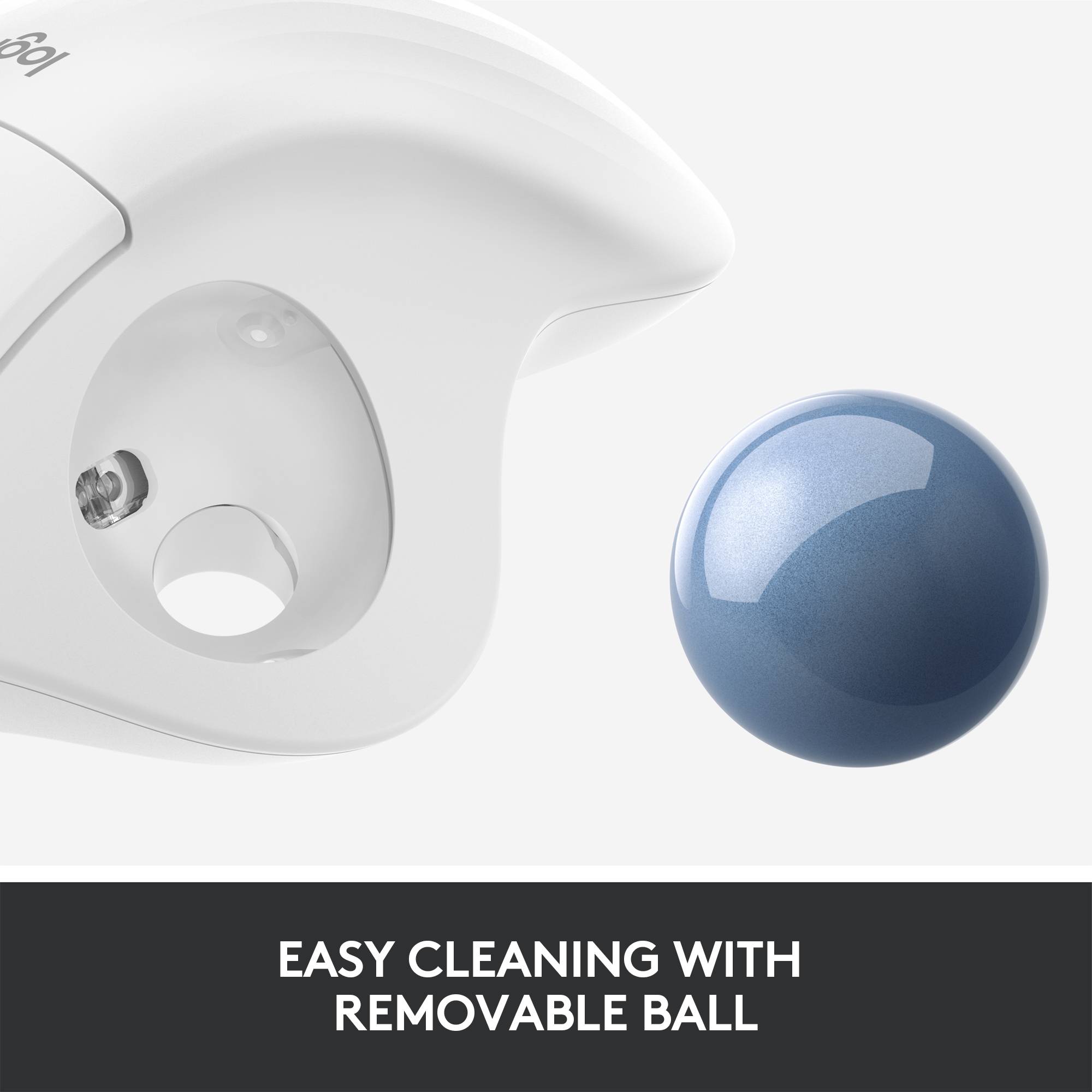 Logitech ERGO M575 Trackball Senza fili (radio) Ottico Bianco 5 Tasti 2000 dpi Ergonomico-9