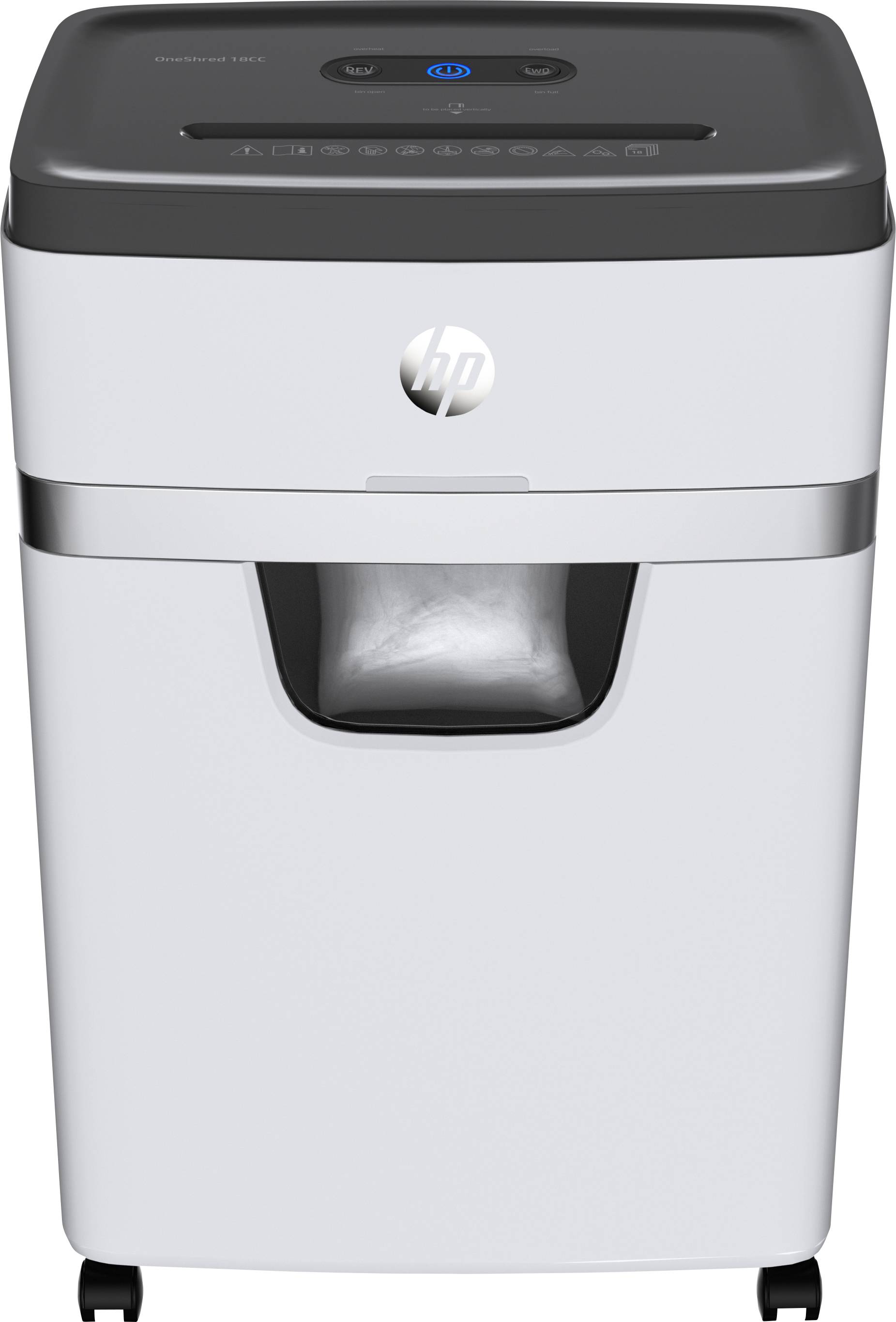 HP OneShred 18CC Distruggi documenti 18 Foglio Taglio a frammenti 4 x 35 mm P-4 25 l Distrugge anche Graffette, Carta di-1