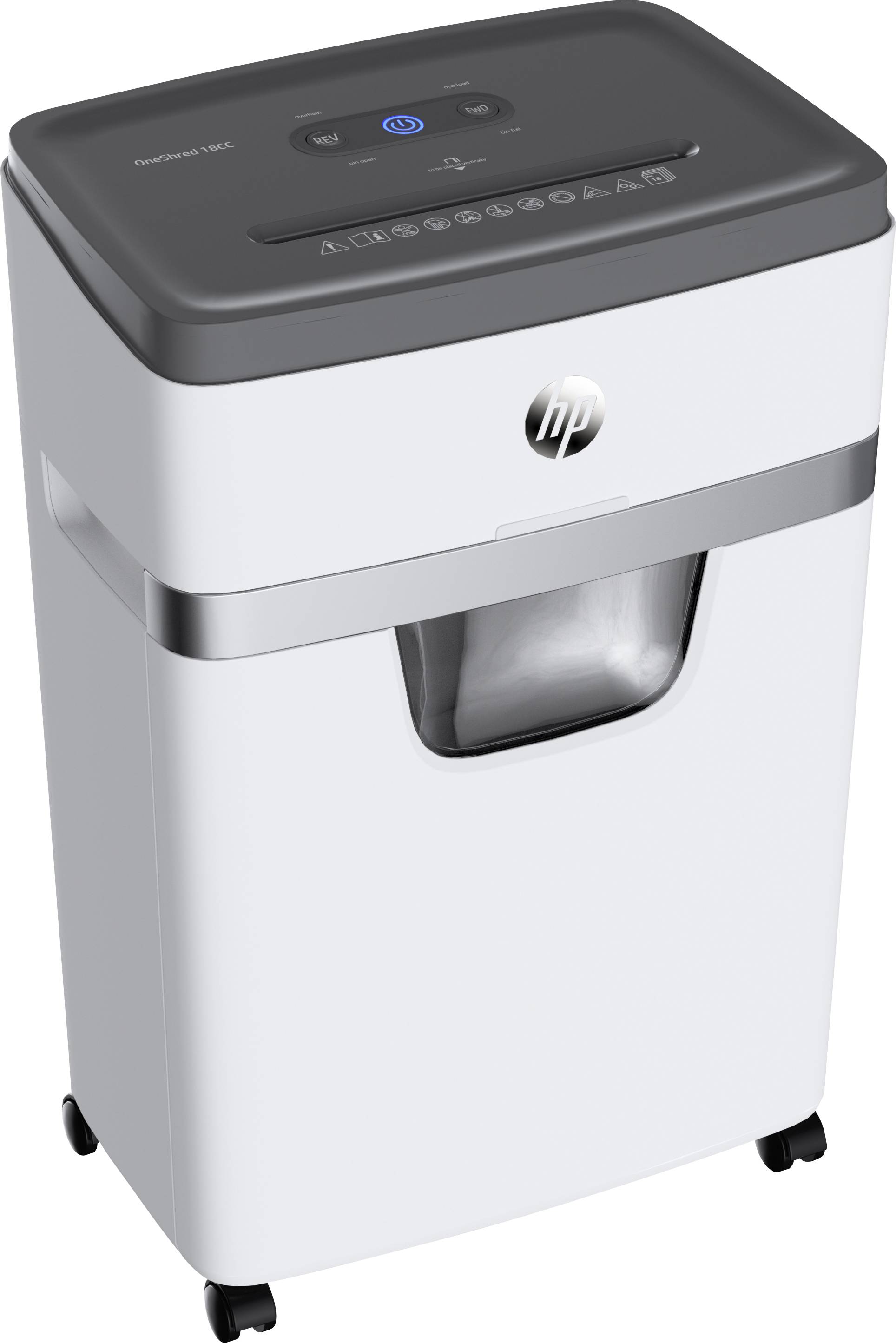HP OneShred 18CC Distruggi documenti 18 Foglio Taglio a frammenti 4 x 35 mm P-4 25 l Distrugge anche Graffette, Carta di-2