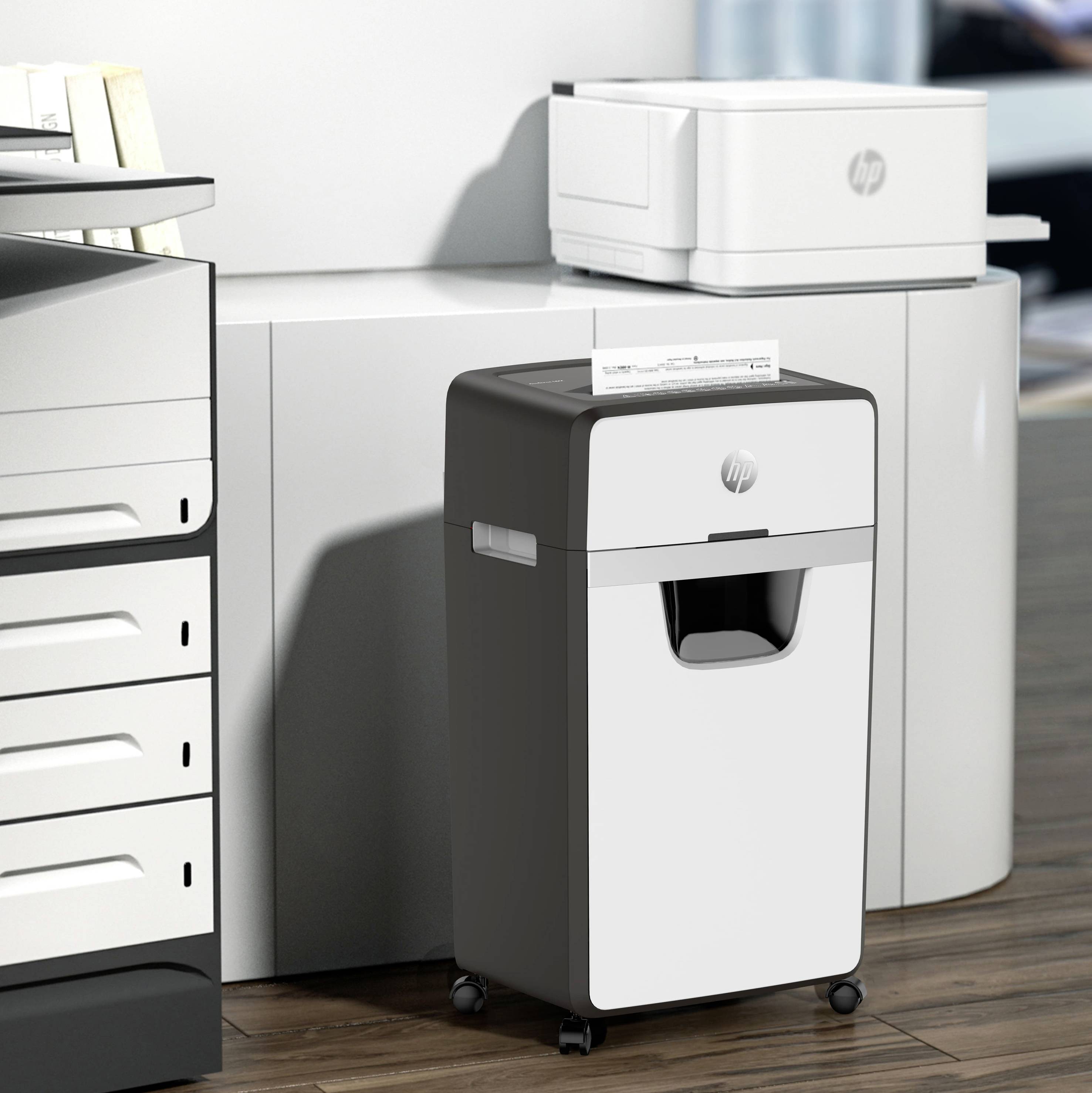 HP OneShred 24CC Distruggi documenti 24 Taglio a frammenti 4 x 35 mm 30 l Distrugge anche Graffette, Carta di credito, P-4