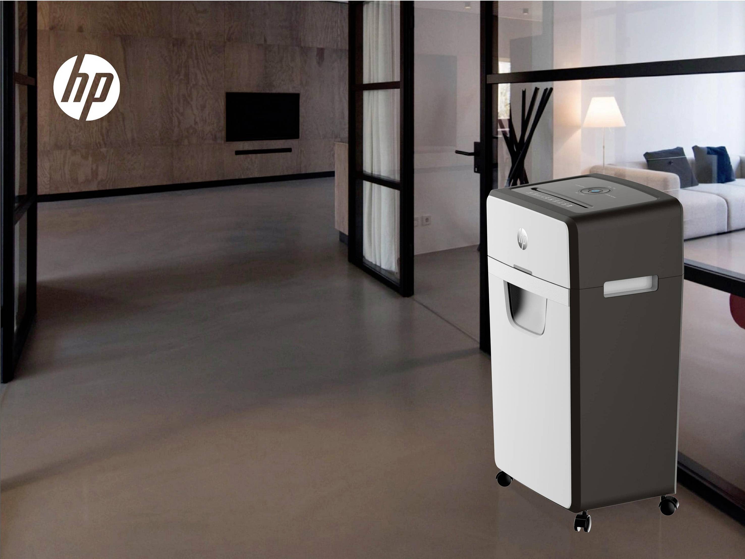 HP OneShred 16MC Distruggi documenti 16 Taglio a frammenti 2 x 15 mm 30 l Distrugge anche Graffette, Carta di credito, P-6