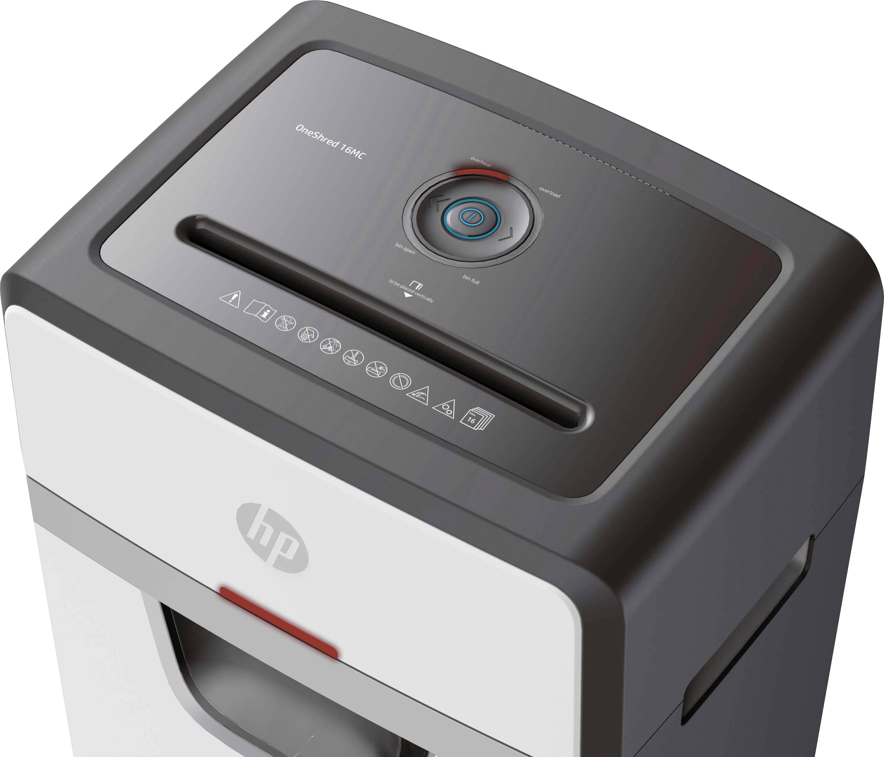 HP OneShred 16MC Distruggi documenti 16 Taglio a frammenti 2 x 15 mm 30 l Distrugge anche Graffette, Carta di credito, P-8