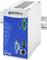 Dispositivo DC-USV di Bicker Elektronik, blu e bianco, con connessioni per USB, RS-232, IN, OUT e RL. Adatto per la protezione in caso di interruzione di corrente.