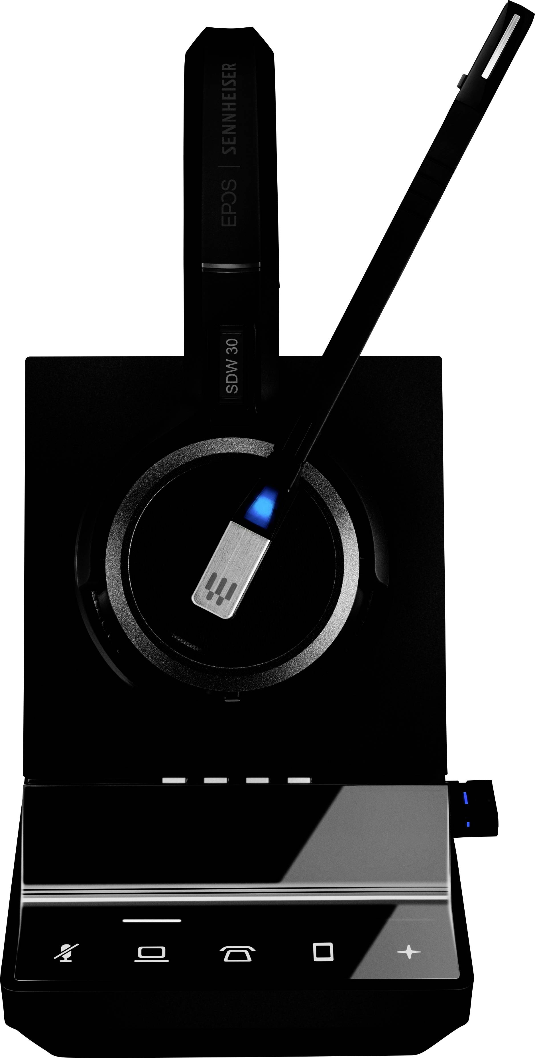EPOS 1000623 Cuffie On Ear DECT Mono Nero Eliminazione del rumore Muto Telefono