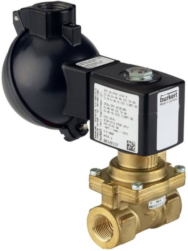 Bürkert Valvola a membrana 349718 6281 24 V G 3/4 Larghezza nom 20 mm Servo assistito 1 pz.