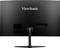Vista posteriore di un monitor nero ViewSonic con base centrale. Visibili diverse porte di connessione e fori per viti.