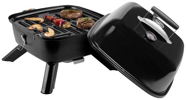 BARBECUE IBRIDO PORTATILE NERO PRINCESS