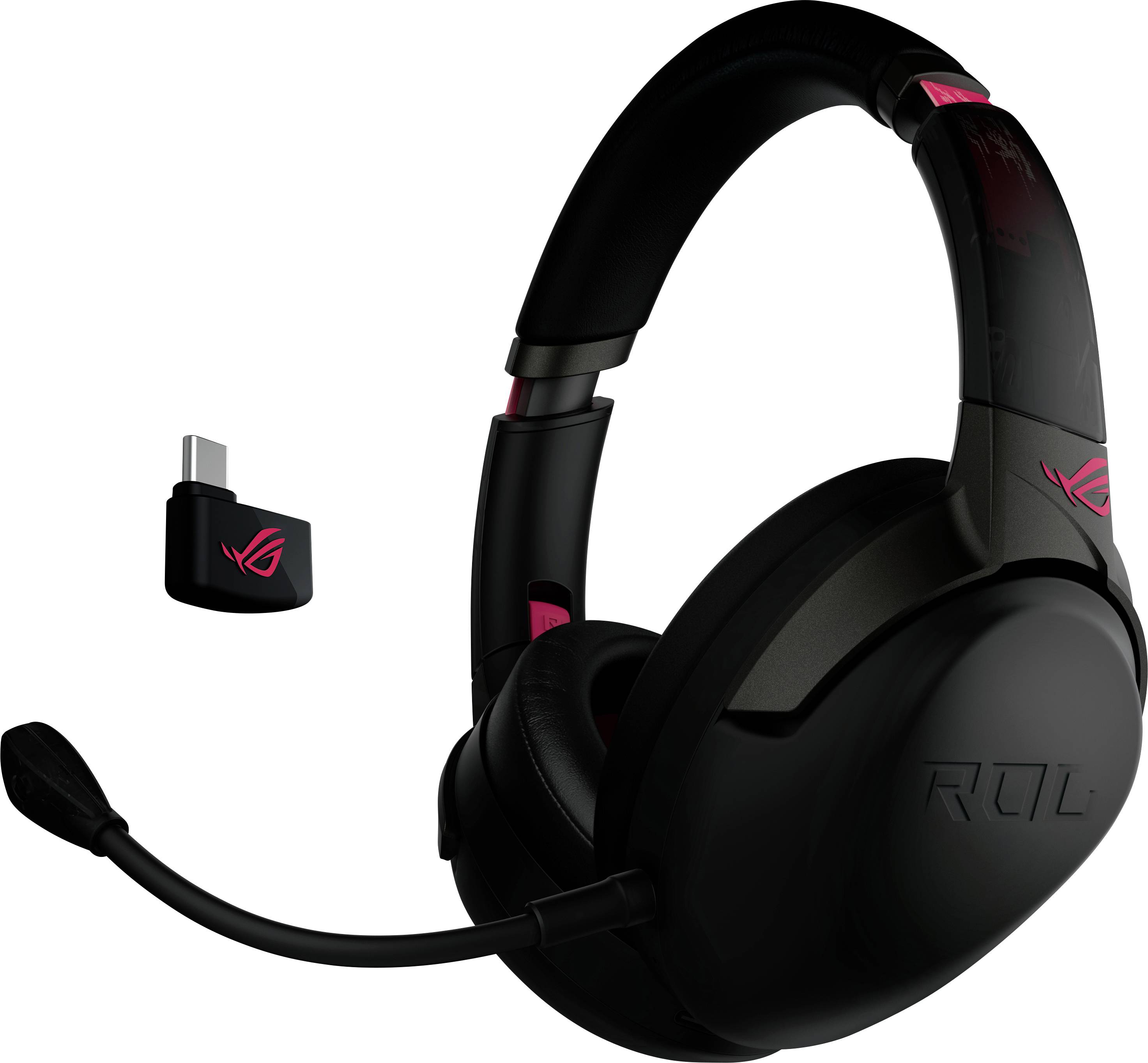 Acquista Asus ROG STRIX GO 2.4 Electro Punk Gaming Cuffie Over Ear Bluetooth,  via cavo Stereo Nero, Rosa Riduzione del rumore del
