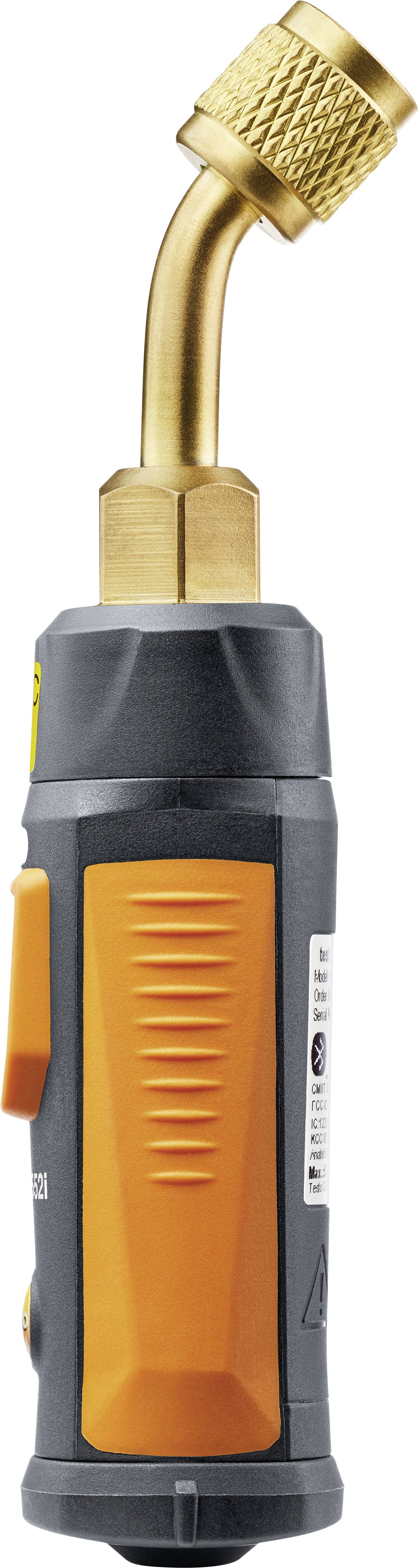Un bruciatore a gas portatile con impugnatura ergonomica nero e arancione. In alto un ugello metallico per un controllo preciso della fiamma.