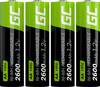 Green Cell HR6 Batteria ricaricabile Stilo (AA) NiMH 2600 mAh 1.2 V 4 pz.