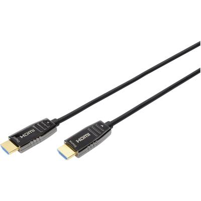 Un cavo HDMI nero con due connettori alle estremità, idoneo per la trasmissione di segnali audio e video tra dispositivi.