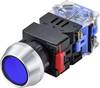 TRU COMPONENTS TC-9428116 LAS0-L-11/B/12V Pulsante 250 V 5 A 1x Off / (On) Momentaneo Blu IP40 1 pz.