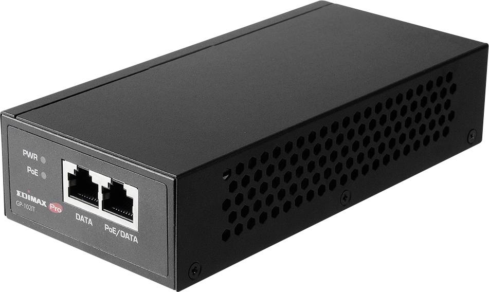 EDIMAX GP-102IT Iniettore PoE 10 / 100 / 1000 MBit/s IEEE 802.3af (12.95 W), IEEE 802.3at (25.5 W), IEEE 802.3bt-0