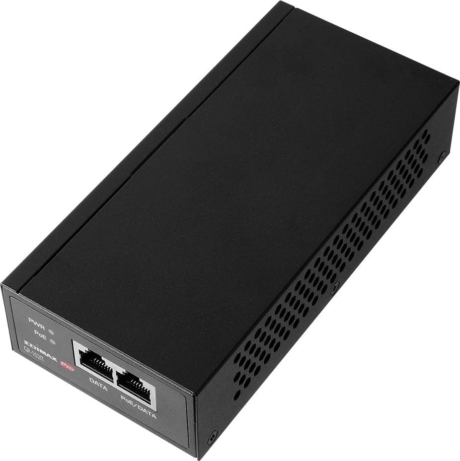 EDIMAX GP-102IT Iniettore PoE 10 / 100 / 1000 MBit/s IEEE 802.3af (12.95 W), IEEE 802.3at (25.5 W), IEEE 802.3bt-2