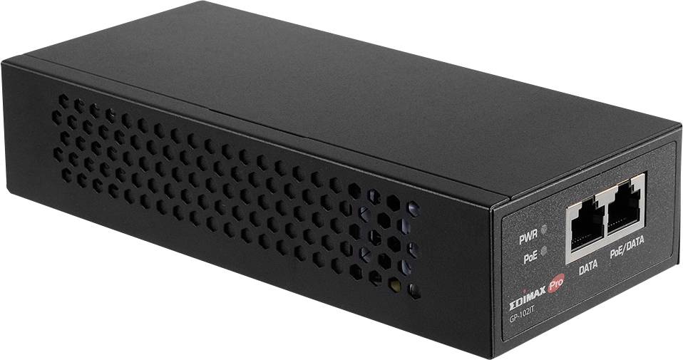 EDIMAX GP-102IT Iniettore PoE 10 / 100 / 1000 MBit/s IEEE 802.3af (12.95 W), IEEE 802.3at (25.5 W), IEEE 802.3bt-5