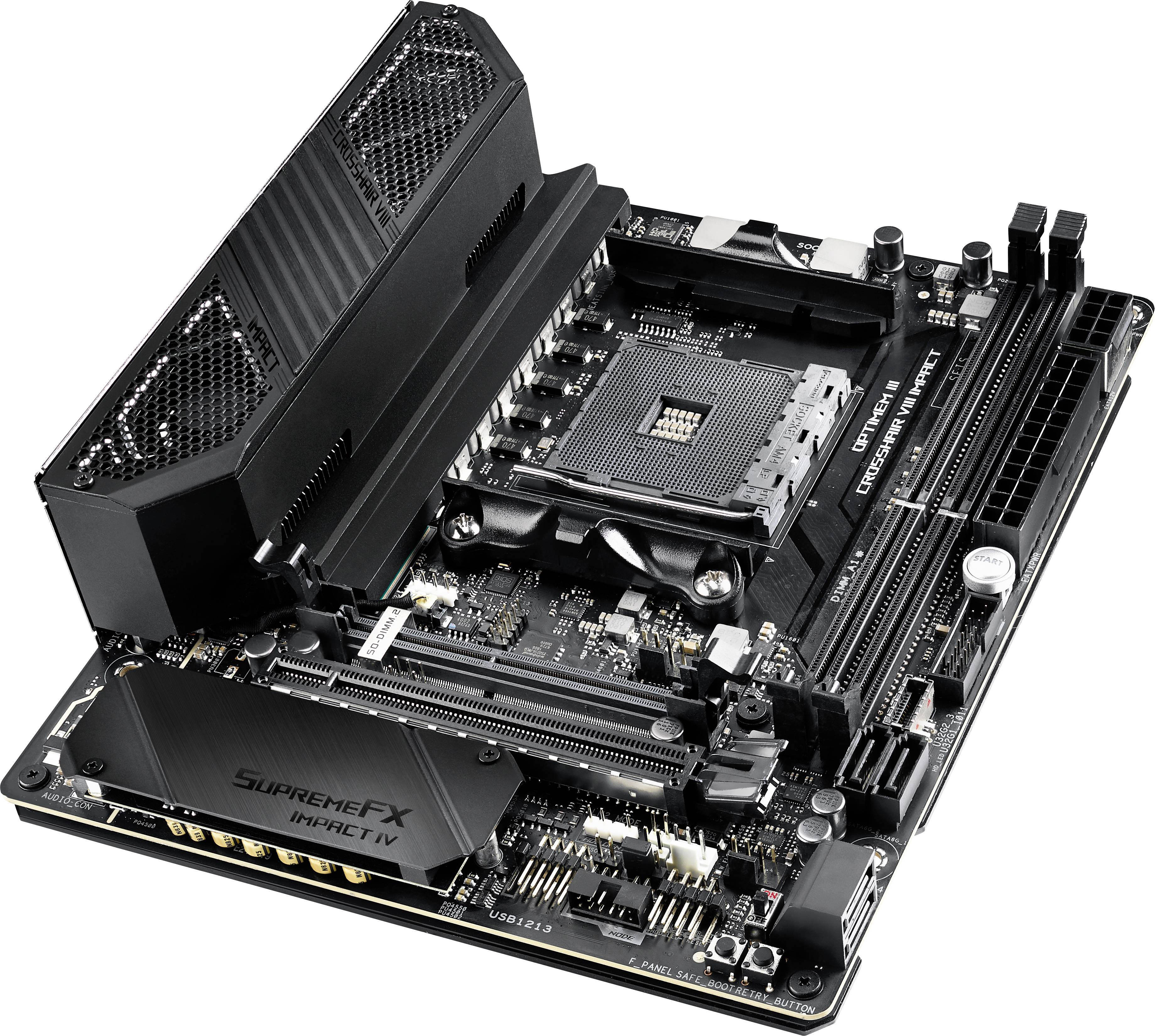 Una scheda madre nera con più connettori e slot, principalmente utilizzata per PC.