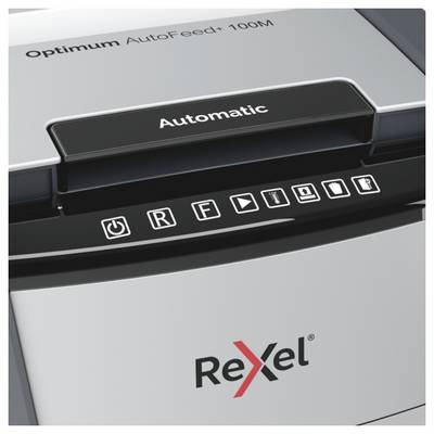 Rexel Optimum AutoFeed+ 100M Distruggi documenti 100 Foglio Microcut 2 x 15 mm P-5 34 l Distrugge anche Graffette, Punti-1