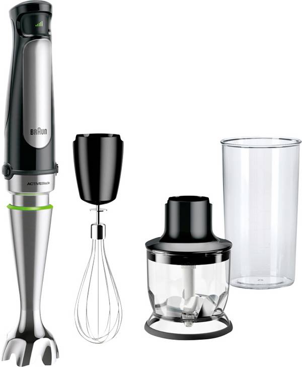 Braun Braun Multiquick 7 MQ 7025X - Handmixer - 1 kW Frullatore ad immersione 1000 W  Nero, acciaio inox