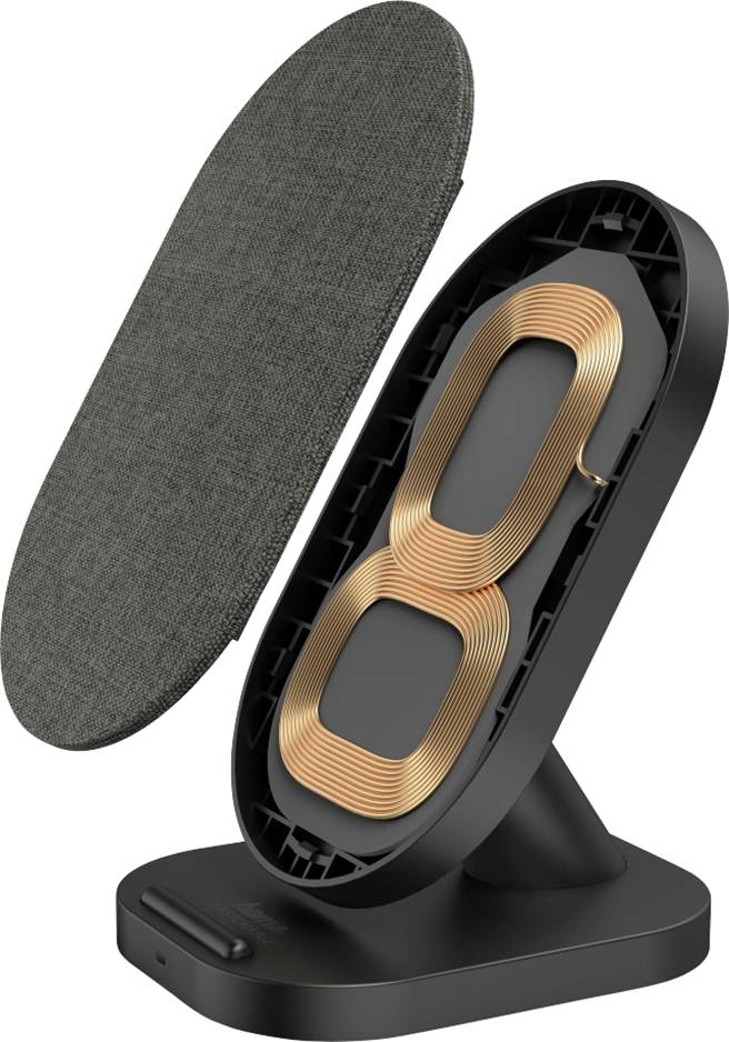 Hama Caricatore a induzione QI-FC10S-Fabric 00188324 Uscite Standard Qi Nero-2