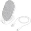 Hama Caricatore a induzione QI-FC10S-Fabric 00188325 Uscite Standard Qi Bianco