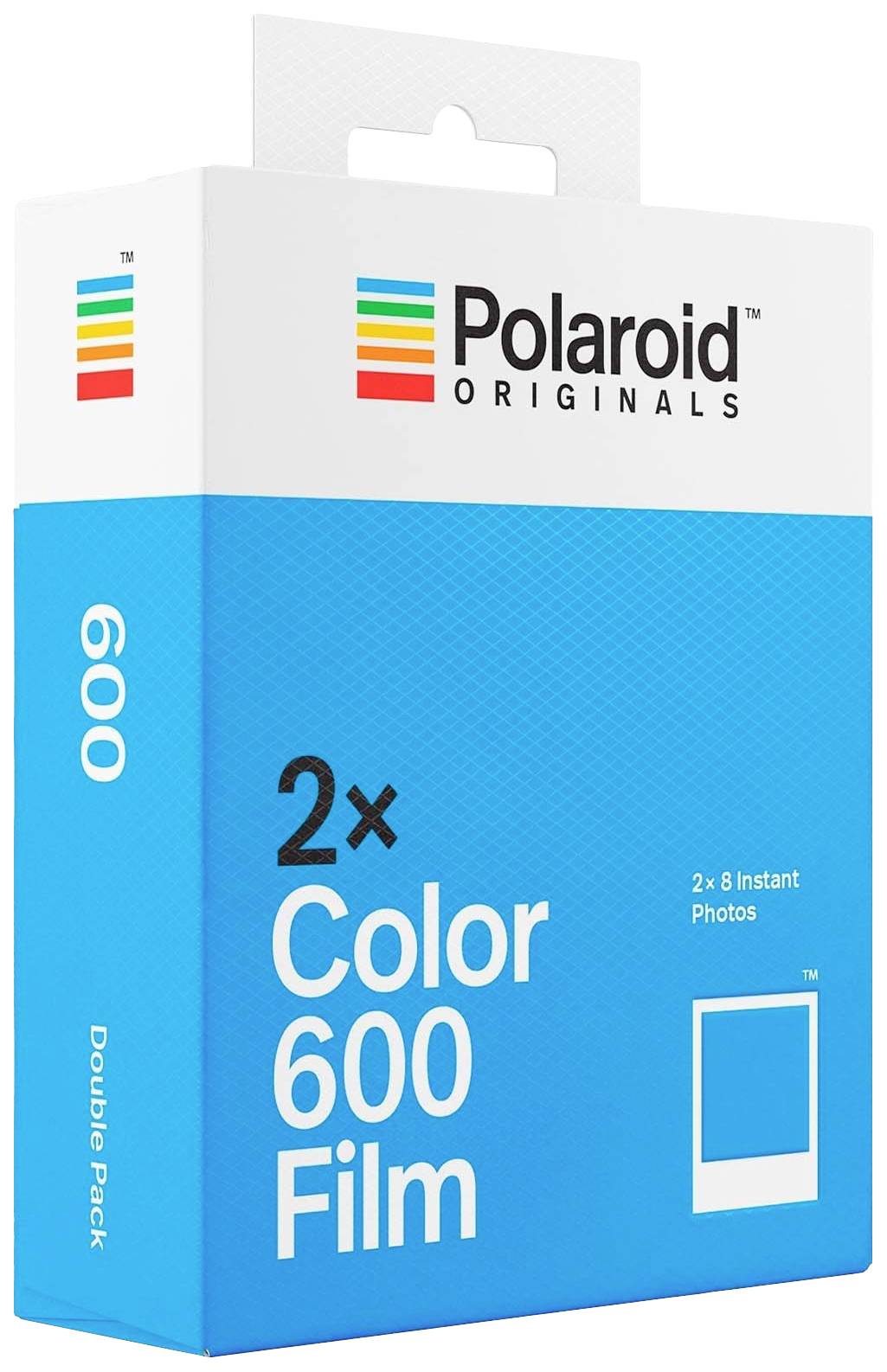 Polaroid Film 600 Color 16 foto 2x8 foto, colorate, cornice bianca-0
