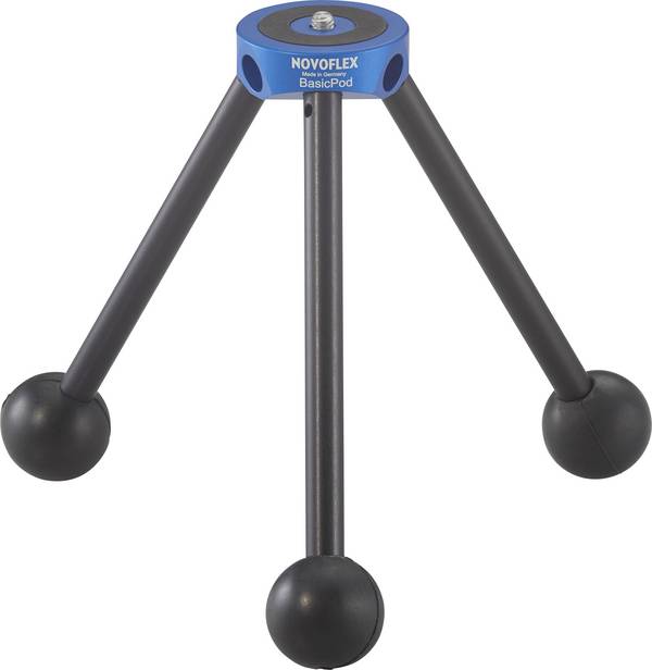 Novoflex  Treppiede 1/4 pollice Altezza operativa=4.7 - 14.5 cm Nero, Blu