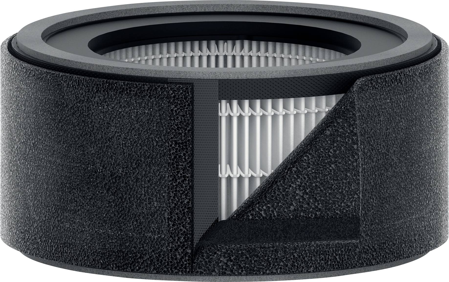 Esselte 2415104 Leitz 2-in-1 Aktivkohlefilter 17 x 17 Filtro HEPA Nero, Grigio-0