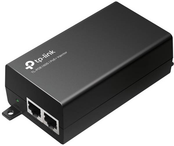 TP-LINK PoE+ Injector Adapter Iniettore PoE 10 / 100 / 1000 MBit/s IEEE 802.3af (12.95 W), IEEE 802.3at (25.5 W)