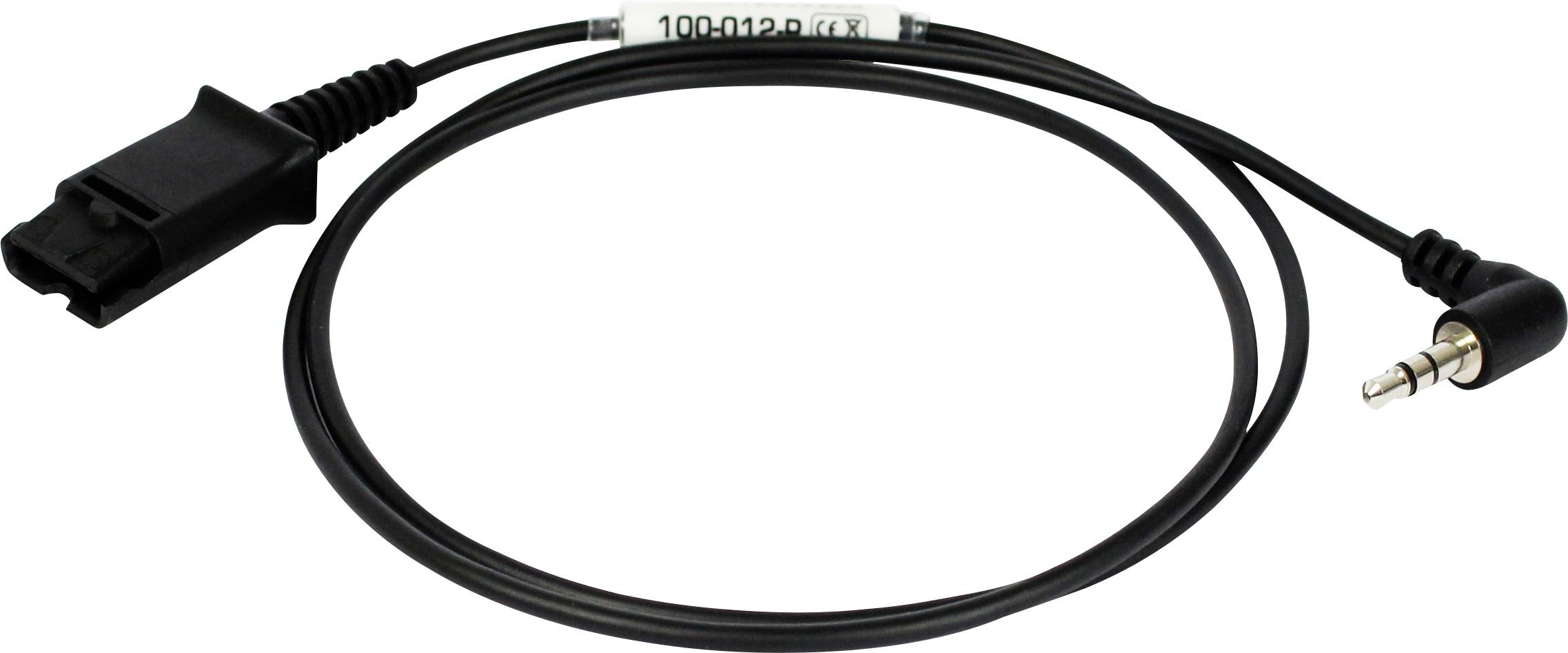plusonic 100-012-P Cavo per cuffie 1.00 m Nero