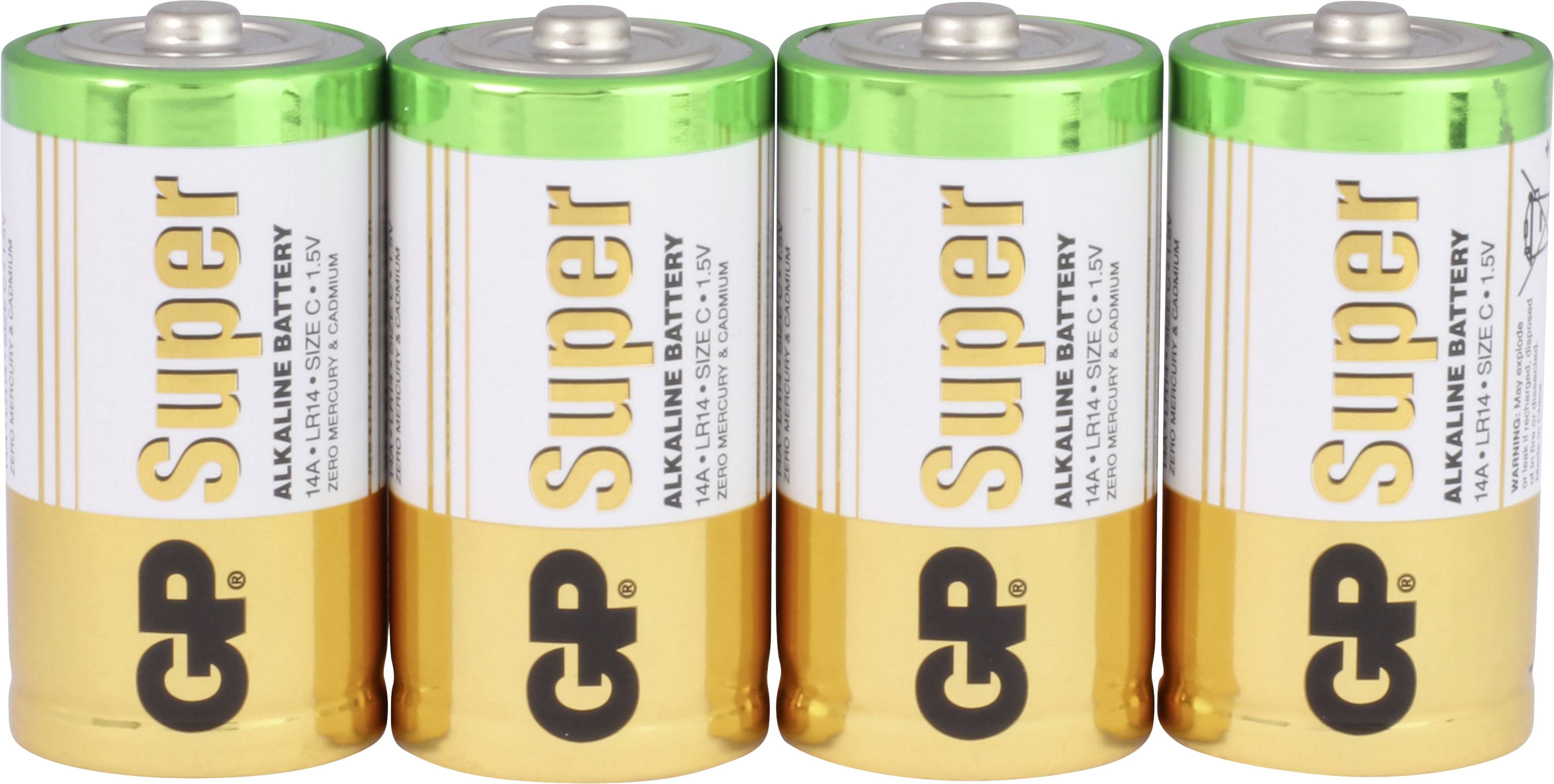 GP GP14A / LR14 Batteria 1/2 Torcia (C) Alcalina/manganese 1.5 V 4 pz.