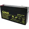 Long WP1.2-6 WP1.2-6 Batteria al piombo 6 V 1.2 Ah Piombo-AGM (L x A x P) 97 x 57 x 25 mm Spina piatta 4,8 mm Bassa autoscarica, Esente da manutenzione