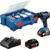 Bosch Professional GSB 18V-55 -Trapano avvitatore a percussione a batteria brushless, incl. seconda batteria, incl. caricabatterie, incl. valigia, incl. accessori