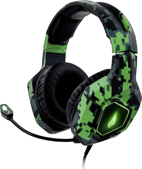 SureFire Skirmish Auricolare Cablato A Padiglione Gaming USB tipo A Nero, Mimetico, Verde