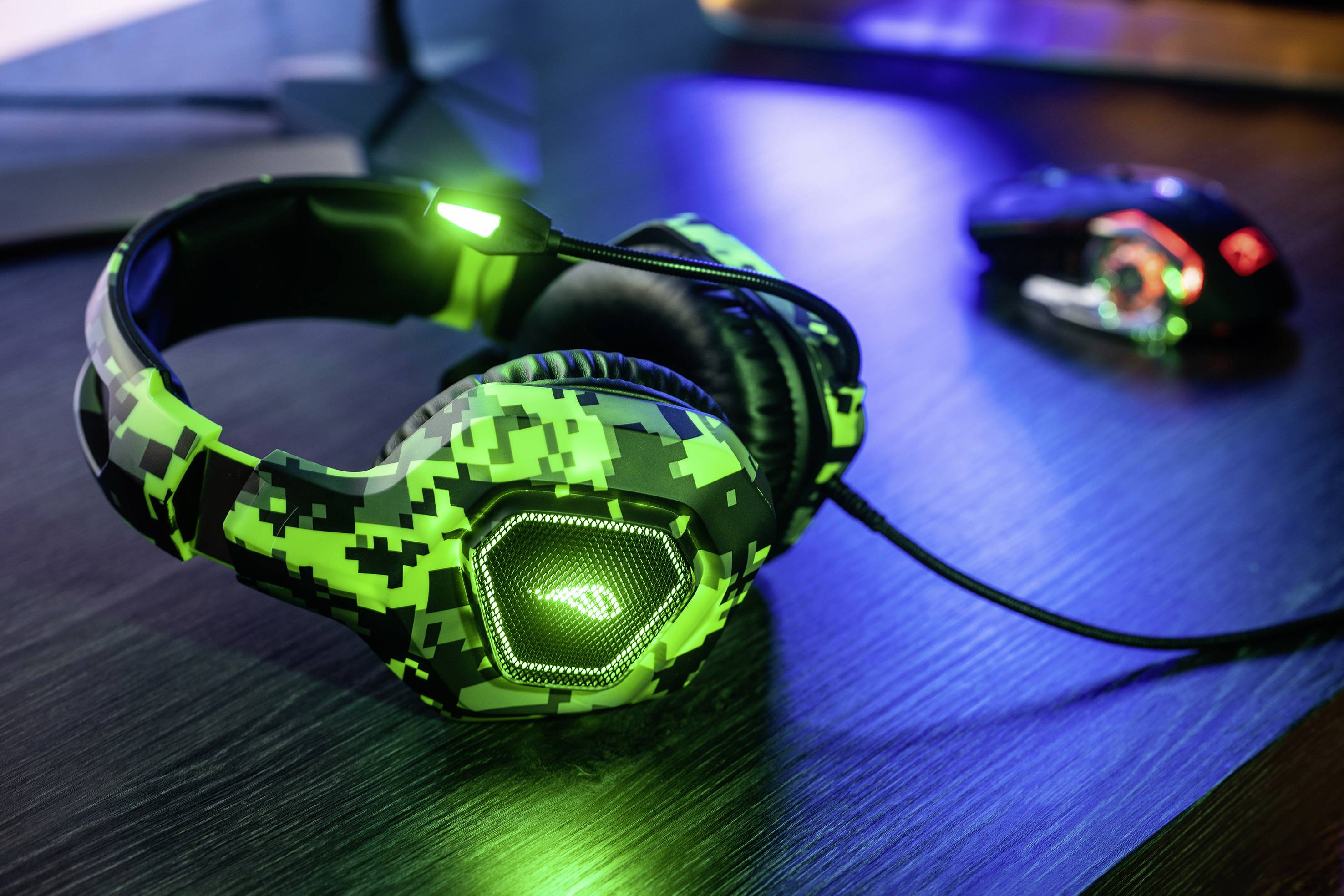 SureFire Skirmish Auricolare Cablato A Padiglione Gaming USB tipo A Nero, Mimetico, Verde-6