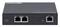 Estensore Ultra PoE Gigabit a 2 porte di Intellinet con tre porte Ethernet e LED per l'indicazione dello stato sul lato frontale.