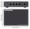 'INTELLINET Network Solutions' Estensore Ultra PoE a 4 Porte Gigabit con dimensioni: 130 mm x 86 mm x 29 mm.