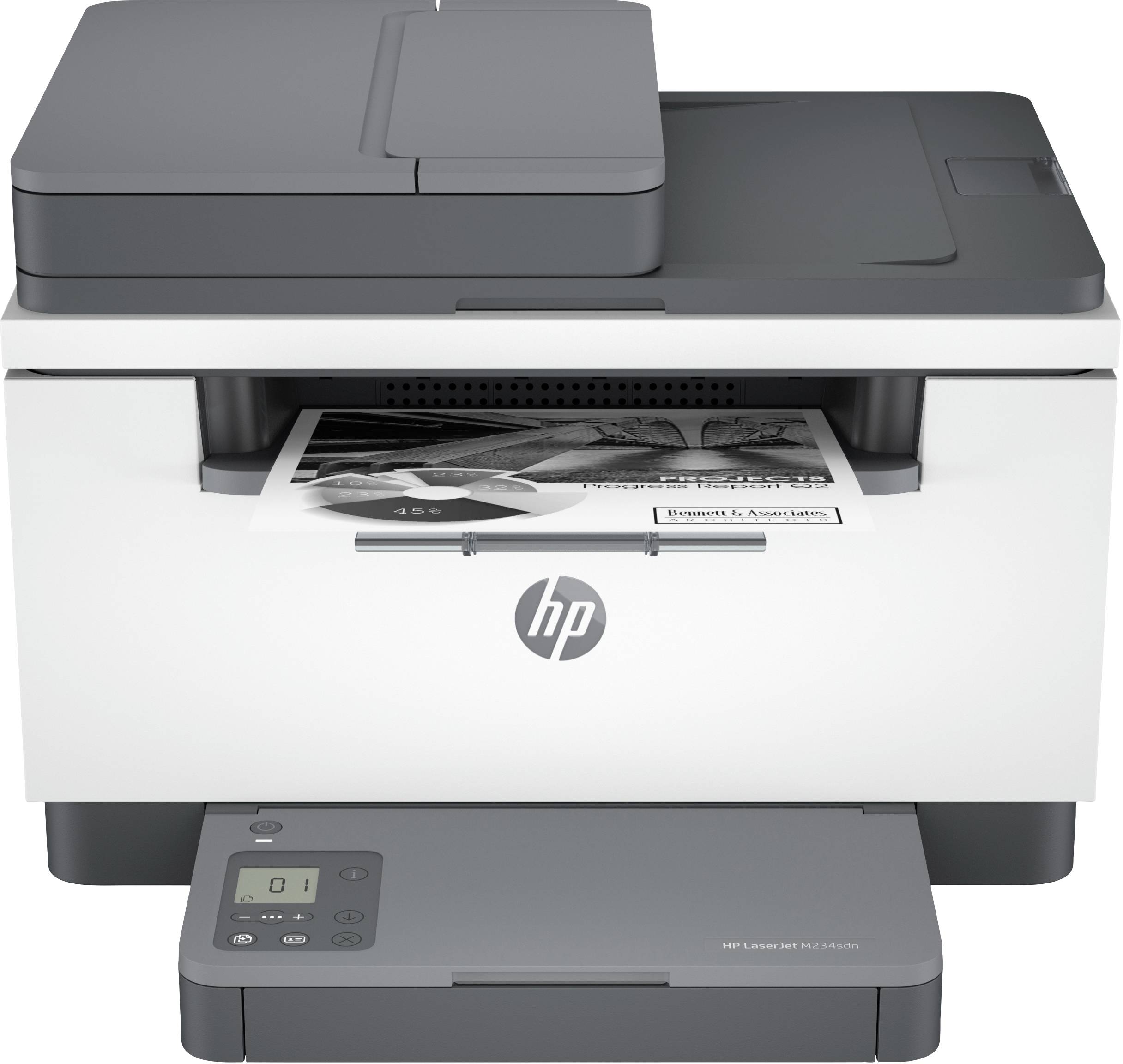 HP LaserJet MFP M 234 sdn Stampante mutifunzione Laser Bianco Nero A4 Stampante, scanner, copiatrice Fronte e retro, ADF, LAN, USB