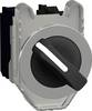 Schneider Electric XB4FD25 Selettore Anello frontale in metallo Interruttore rotativo Nero 2 x 90 ° 1 pz. Pezzo