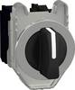 Schneider Electric XB4FD33 Selettore Anello frontale in metallo Interruttore rotativo Nero 2 x 45 ° 1 pz. Pezzo