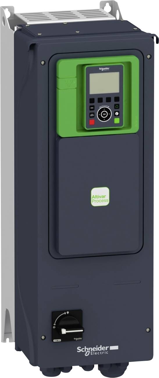 Convertitore di frequenza Schneider Electric, modello Altivar Process. Display e comandi sono visibili sul lato frontale.