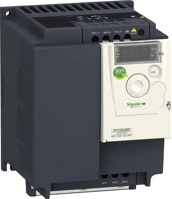 Schneider Electric Convertitore di frequenza ATV12HU40M3 4 kW a 3 fasi 200 V, 240 V