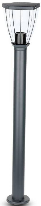 V-TAC 8629 VT-839 Lampada da terra per esterni E27 Grigio scuro