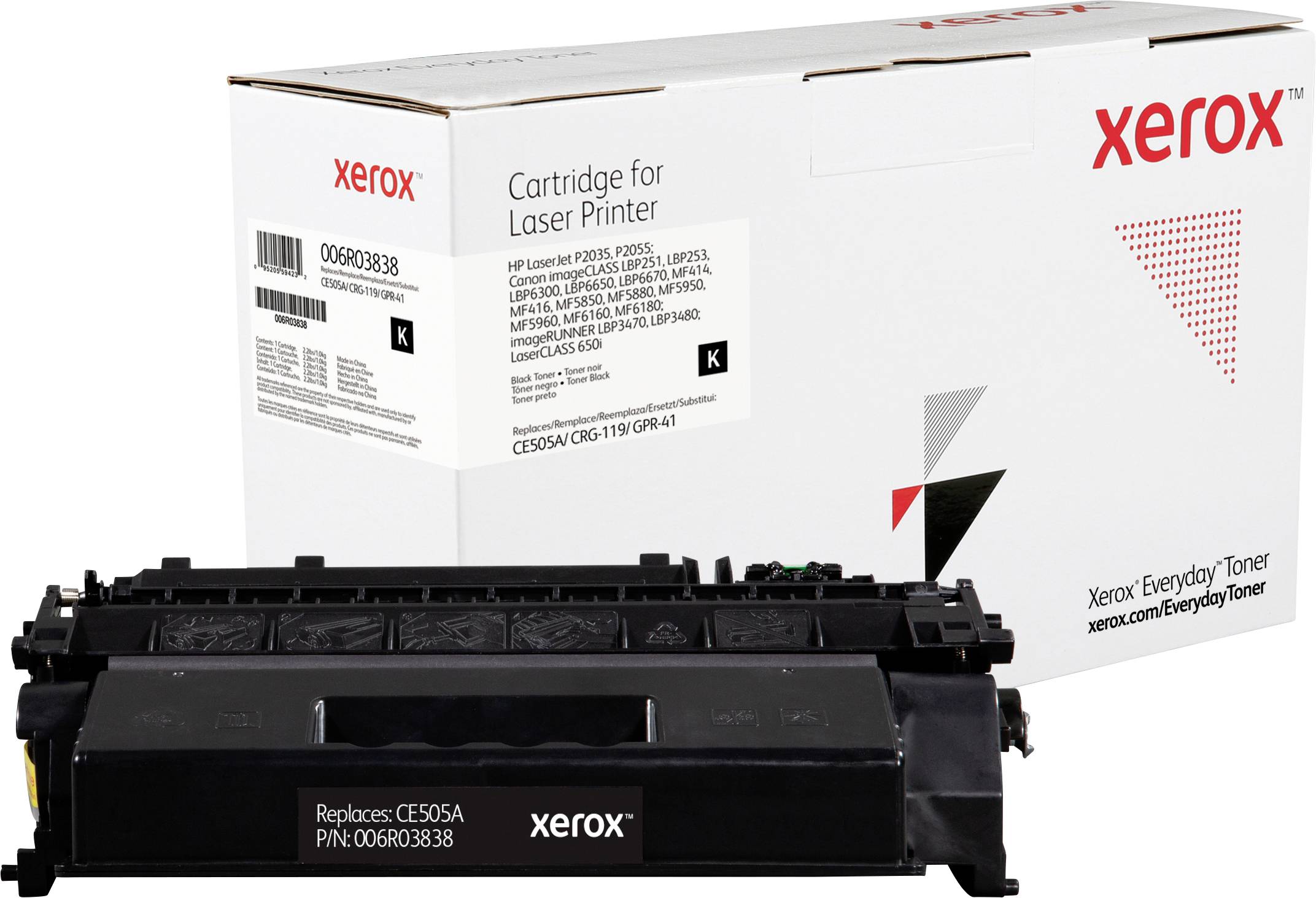 Everyday Toner ™ di Xerox Nero compatibile con HP 05A (CE505A), Capacità standard 006R03838-1