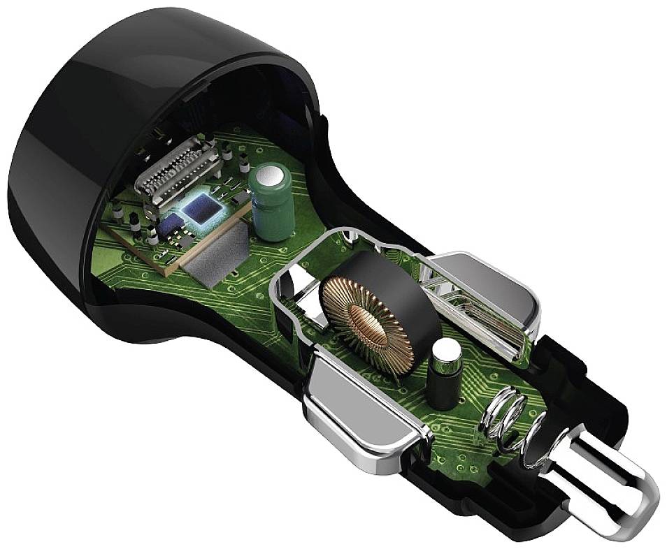 Hama Caricabatterie per auto Power Delivery (PD)/Qualcomm ® 18 W. 12 V, 24 V-1