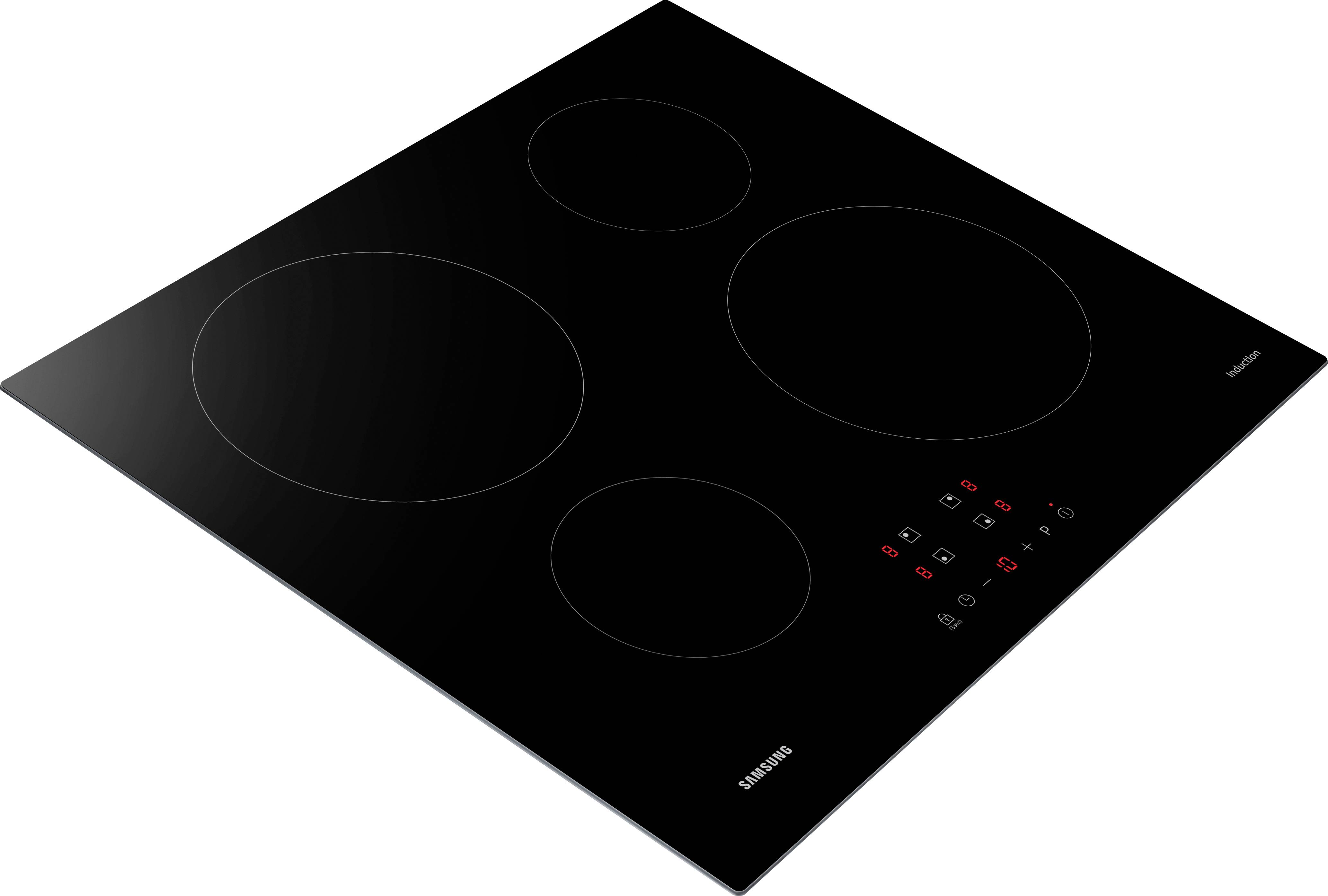 SAMSUNG NZ64M3NM1BB / UR Piano cottura a induzione - 4 zone - 7200 W - L59 x D57 cm - Rivestimento in vetro - Nero-2
