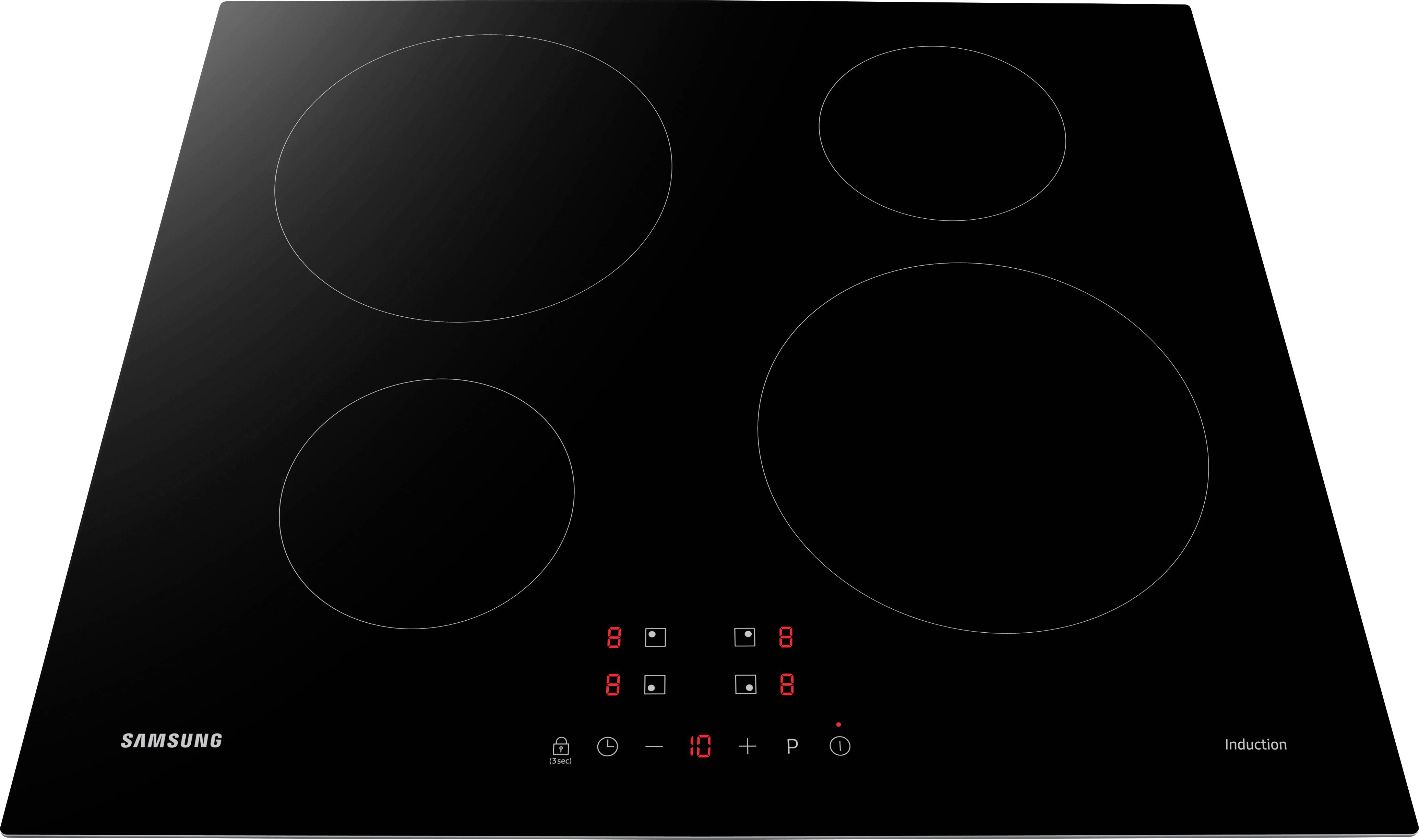 SAMSUNG NZ64M3NM1BB / UR Piano cottura a induzione - 4 zone - 7200 W - L59 x D57 cm - Rivestimento in vetro - Nero-3