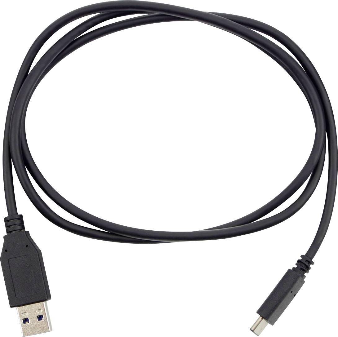 Cavo USB nero con connettore USB-A standard su un lato e connettore Micro-USB-B sull'altro lato.