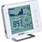'Voltcraft CO-110' misuratore di CO2 con display digitale. Visualizzazione: 893 PPM CO2, 60% umidità, 23,4°C. Grafico mostra l'andamento della CO2.