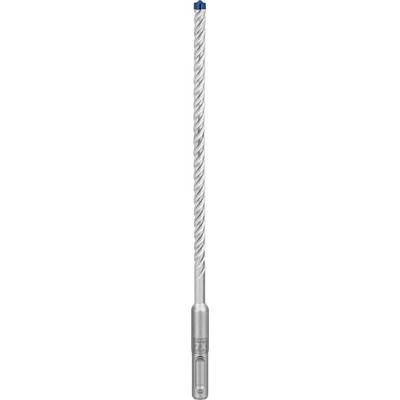 Un trapano a spirale color argento con estremità blu, adatto all'uso in utensili elettrici.