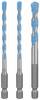 Bosch Accessories EXPERT MultiConstruction HEX-9 2608900584 Kit punte multiuso 3 parti 5 mm, 6 mm, 8 mm Alberino esagonale 3 pz.